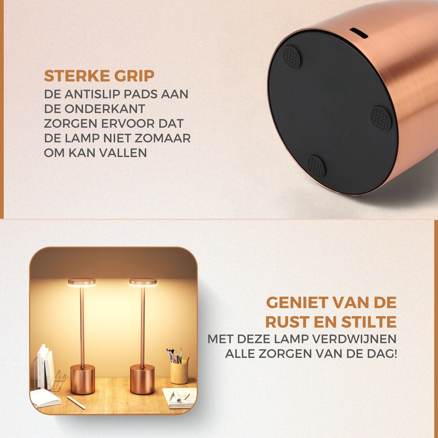Stesh-living LuxeTouch - Draadloze Tafellamp
