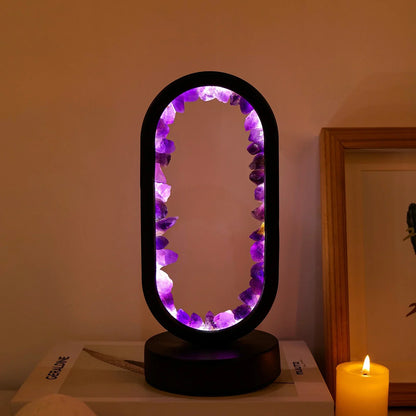 Aura Lamp - Natuurlijke kalmerende amethist lamp