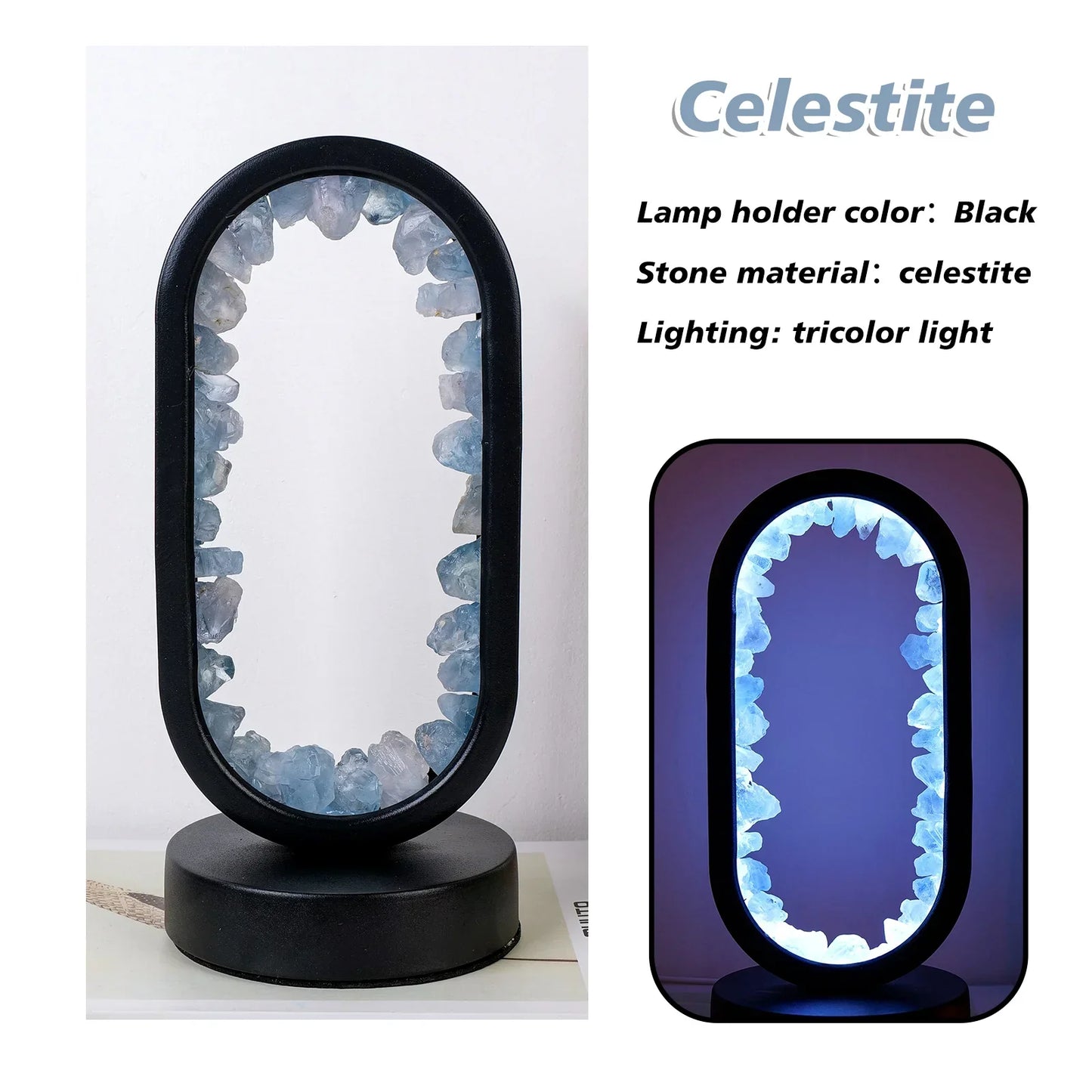 Aura Lamp - Natuurlijke kalmerende amethist lamp