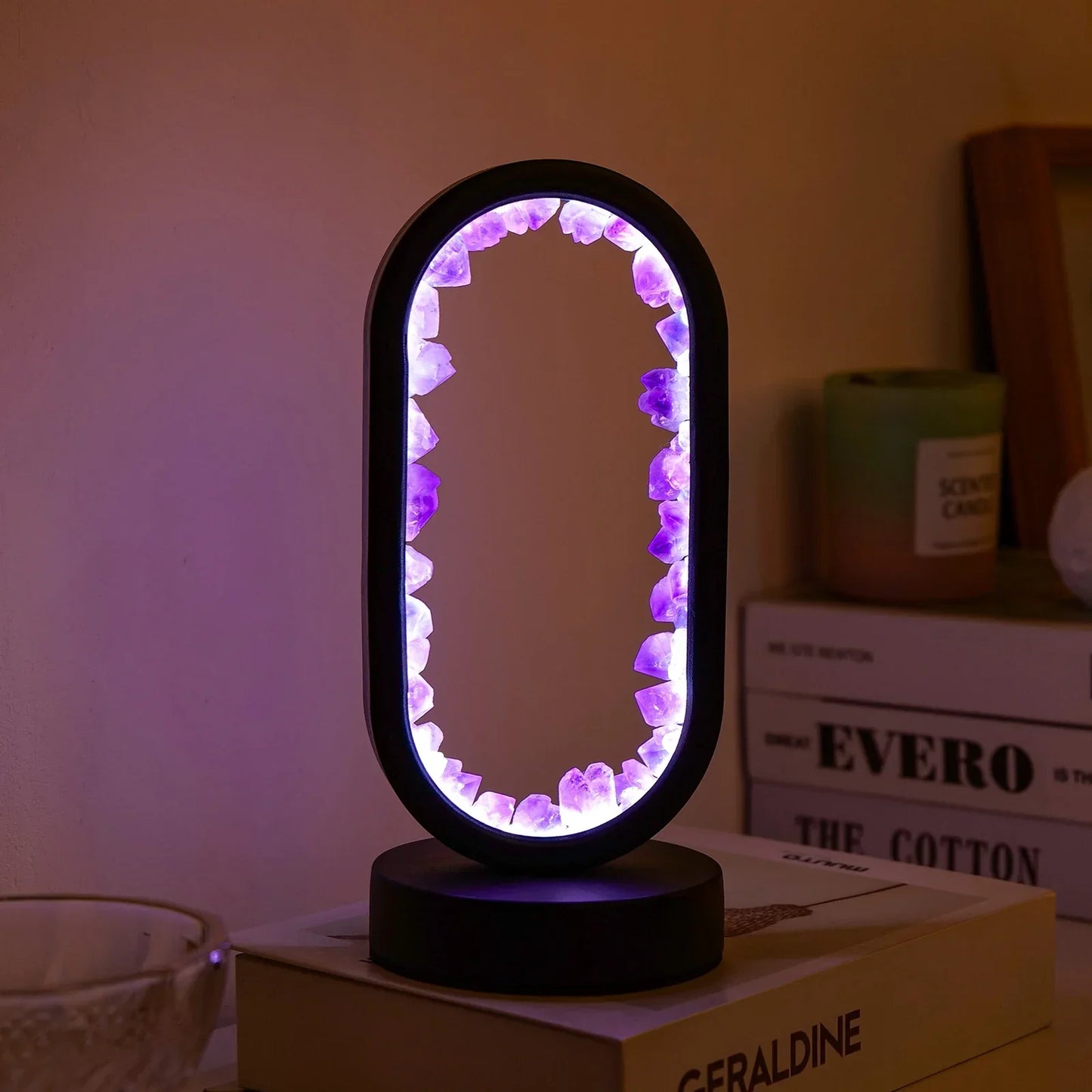 Aura Lamp - Natuurlijke kalmerende amethist lamp