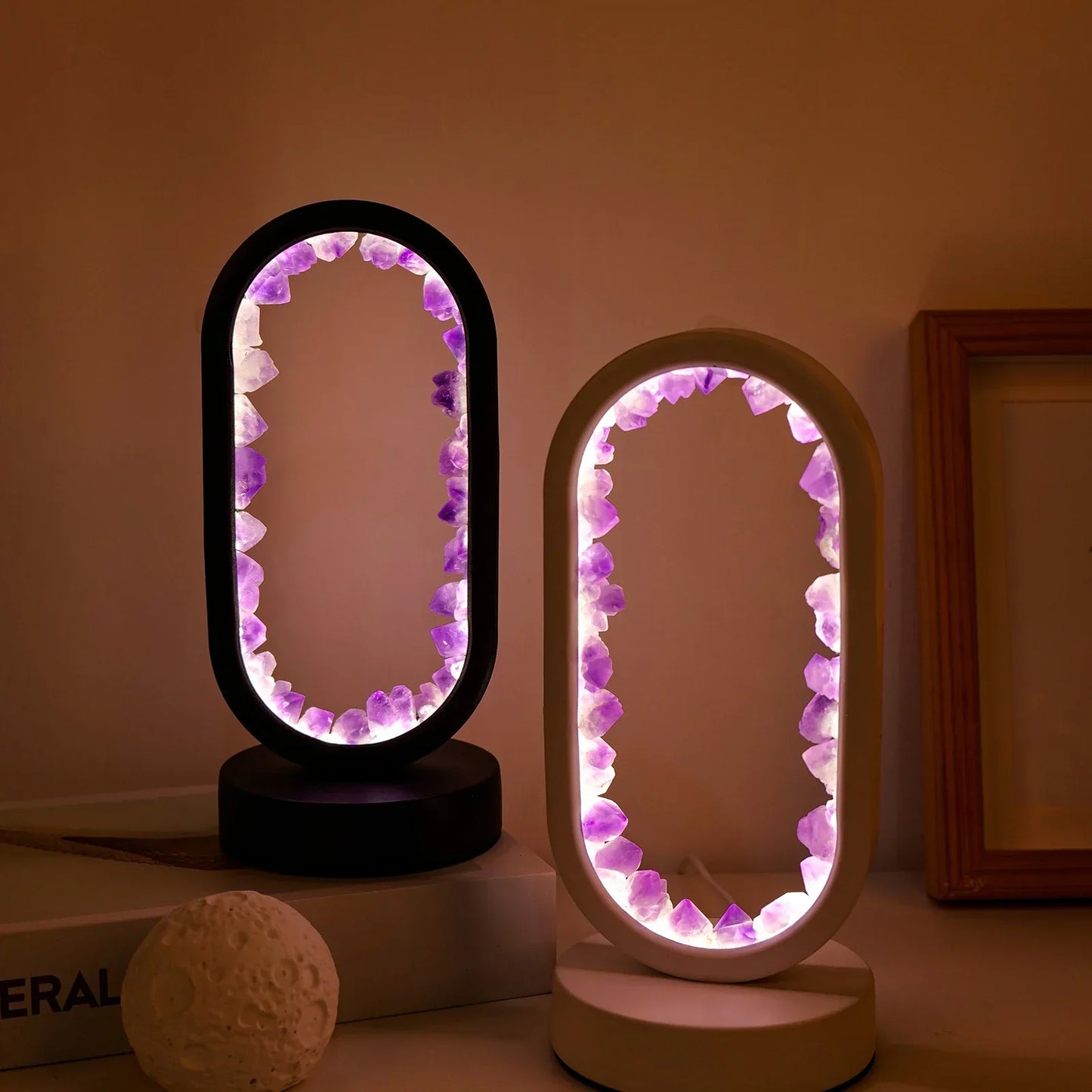Aura Lamp - Natuurlijke kalmerende amethist lamp