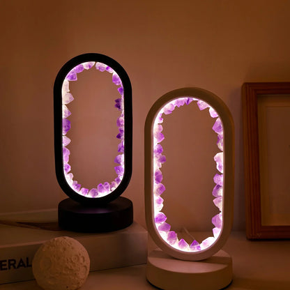 Aura Lamp - Natuurlijke kalmerende amethist lamp