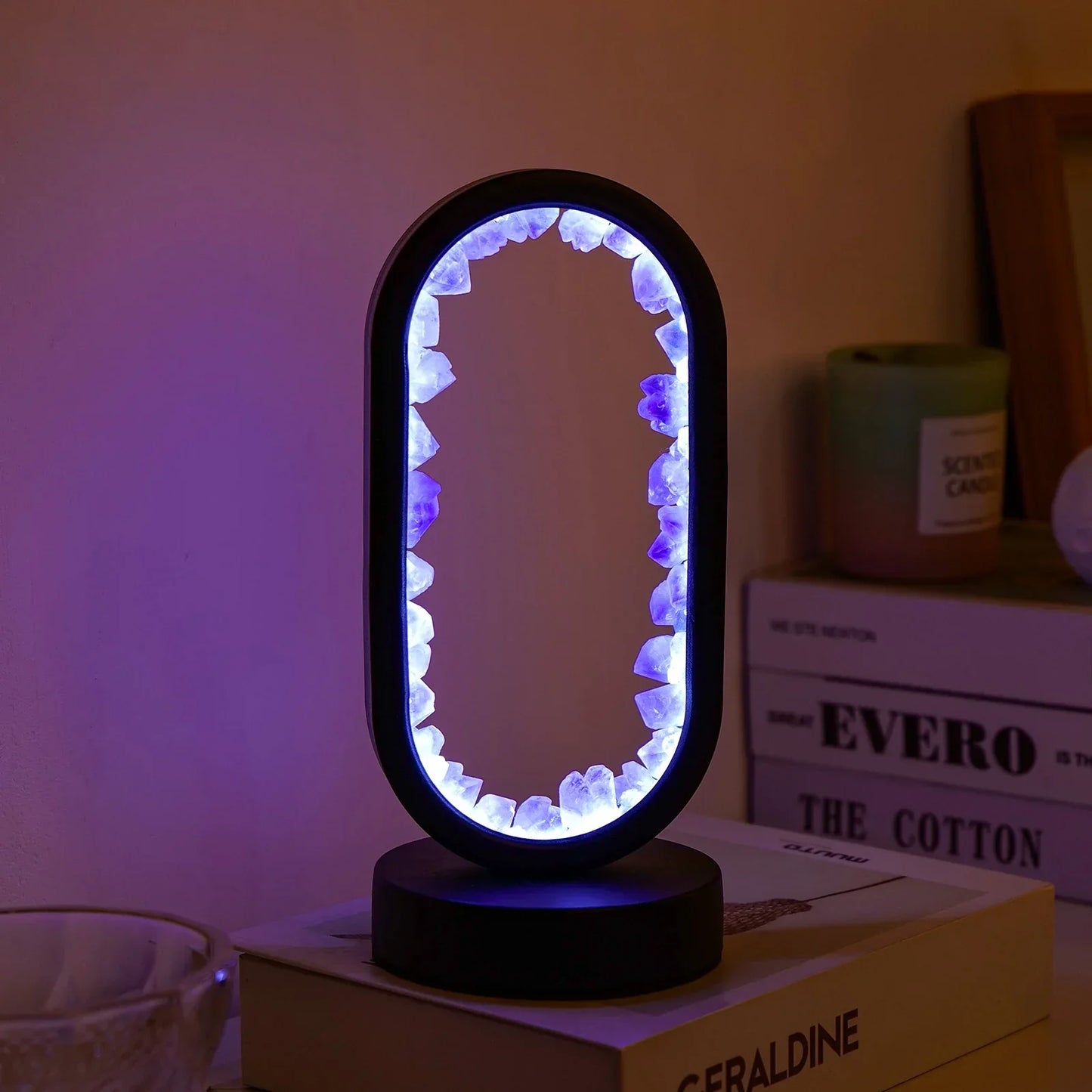 Aura Lamp - Natuurlijke kalmerende amethist lamp