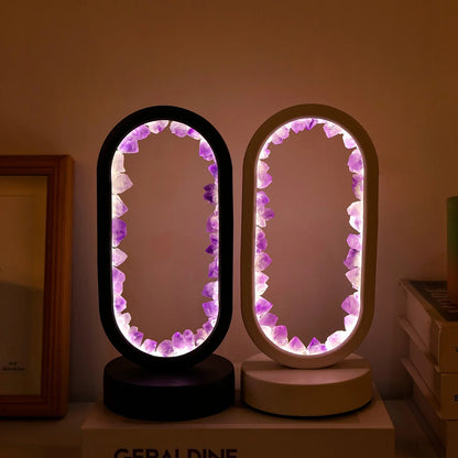 Aura Lamp - Natuurlijke kalmerende amethist lamp