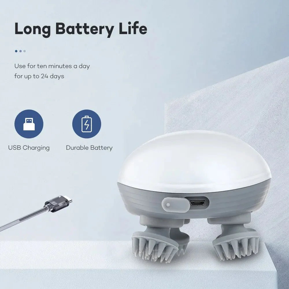 Stesh-Living Elektrische 3D hoofdhuid massager