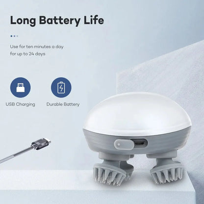 Stesh-Living Elektrische 3D hoofdhuid massager