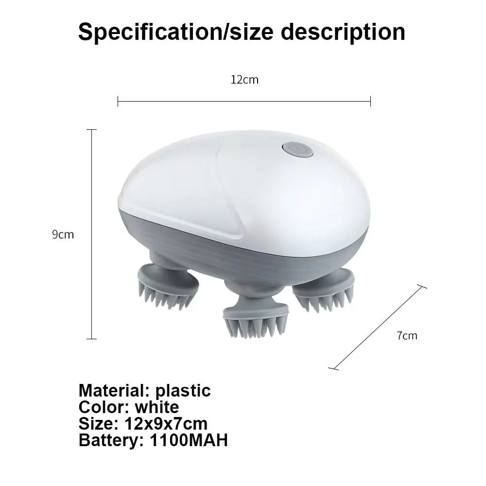 Stesh-Living Elektrische 3D hoofdhuid massager