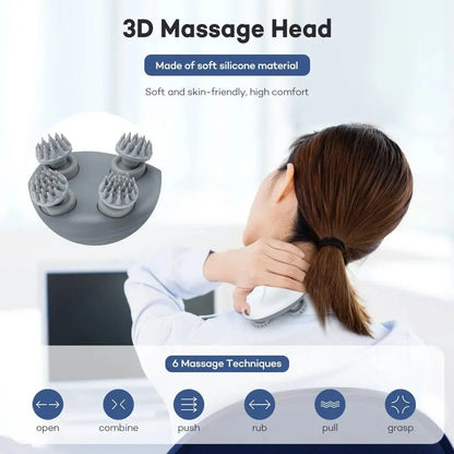 Stesh-Living Elektrische 3D hoofdhuid massager